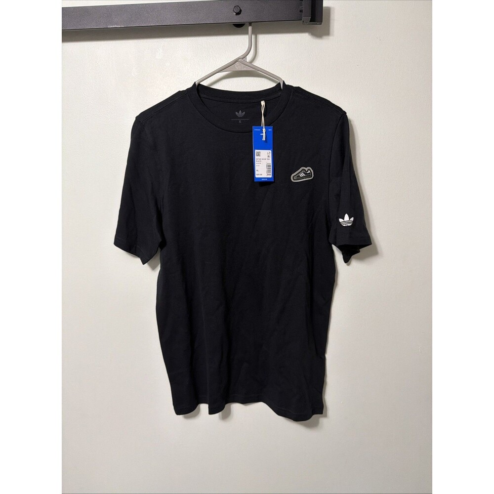Adidas Boys Super Star Shoe Black Tee Shirt Size Xl (jl3176) New NWT embroidered
